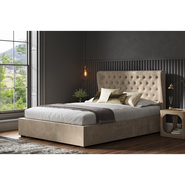 Wayfair beige outlet bed